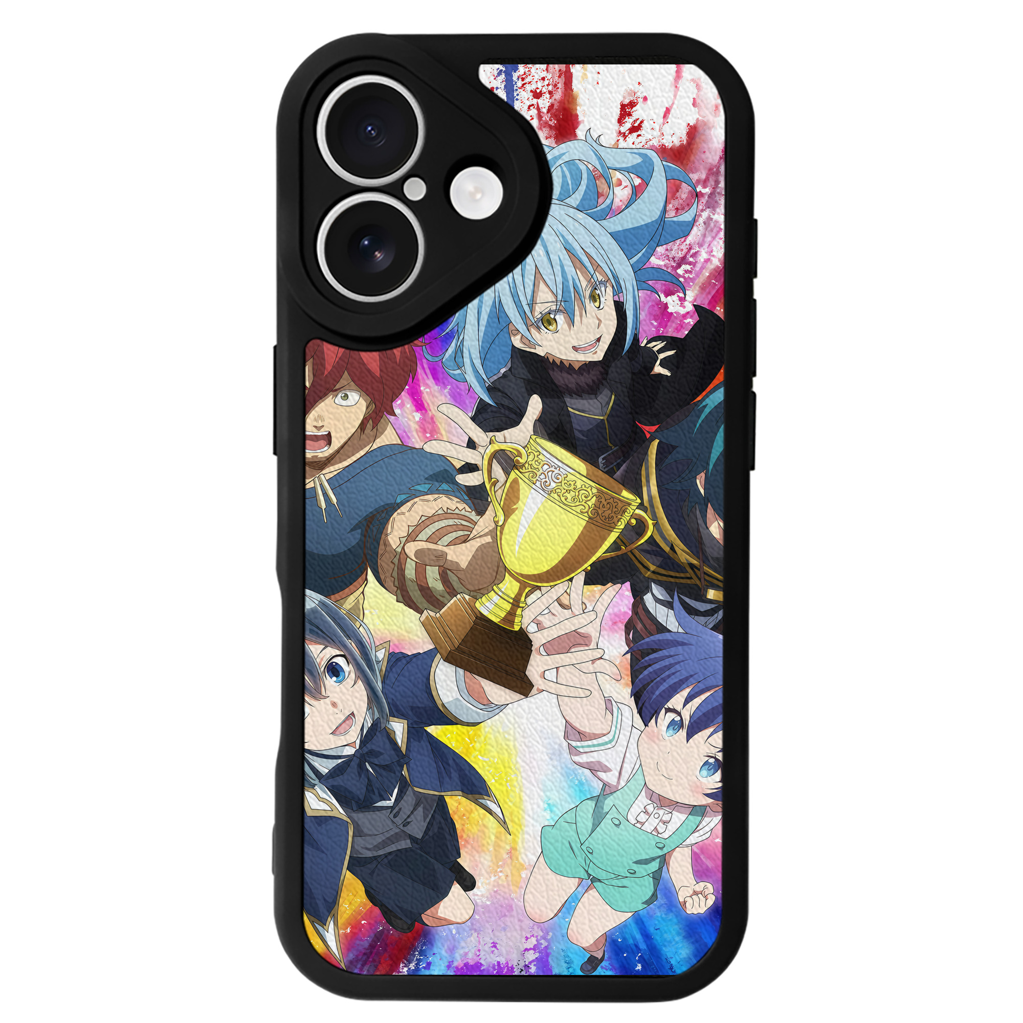 （画像用） 転スラ Regarding Reincarnated to Slime 【iPhone 16シリーズ対応】シリコンスマホケース（レザー調） 材質：シリコン